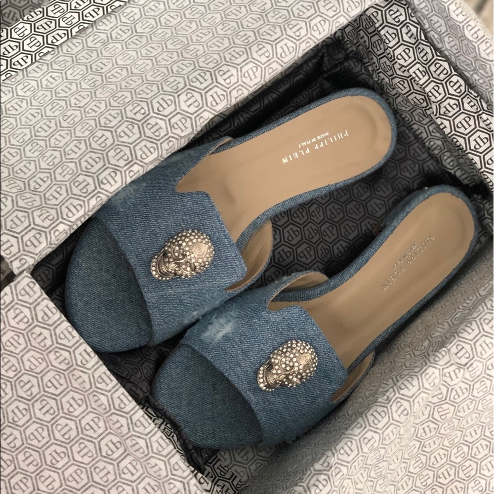 SOLD Philipp Plein Flat Sandals “Buy Now” 37